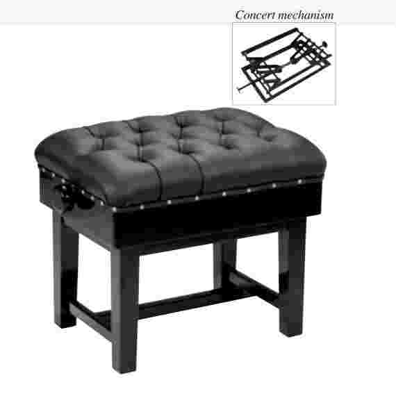 Click here for more details Photo of Hidrau Adjustable Leather Stool Stool piano